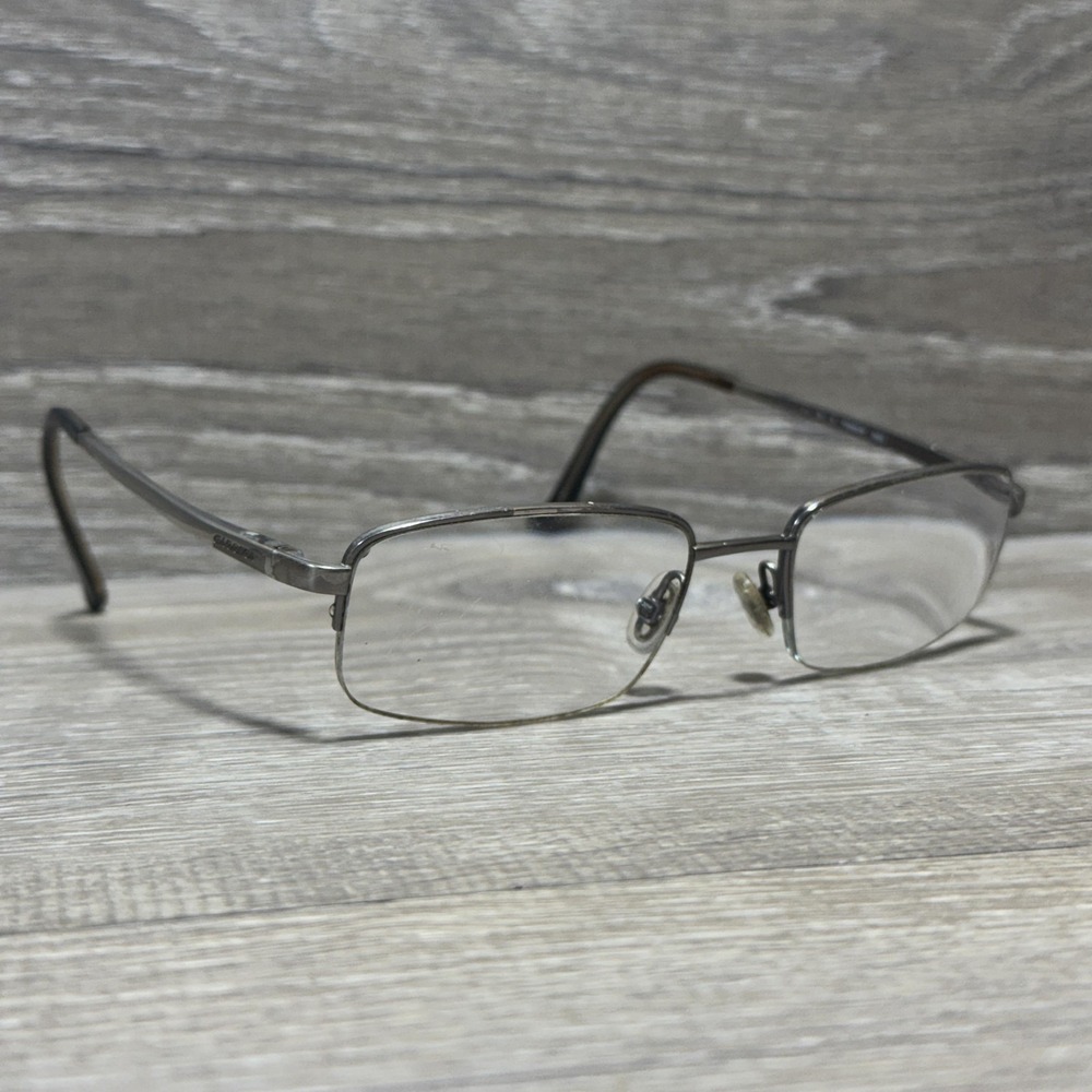 Carrera by Safilo CA7474 0X93 Silver Half Rim Titanium Eyeglasses 53-19-145‎